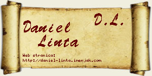 Daniel Linta vizit kartica